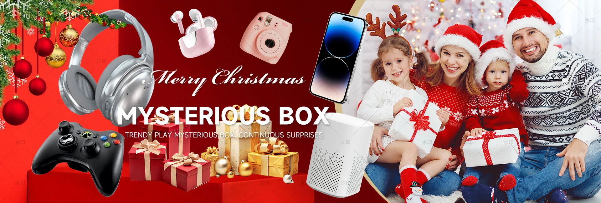Mewoo Christmas mystery box seasonal artwork