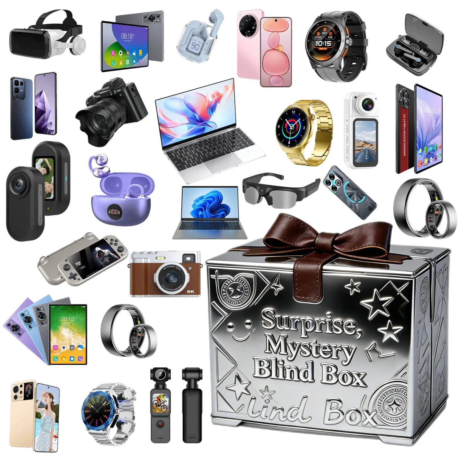 Silver star gift blind box