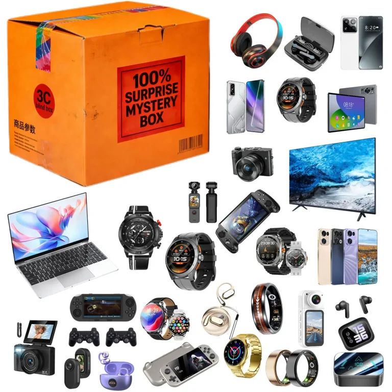 bulk mystery box orange shipping carton