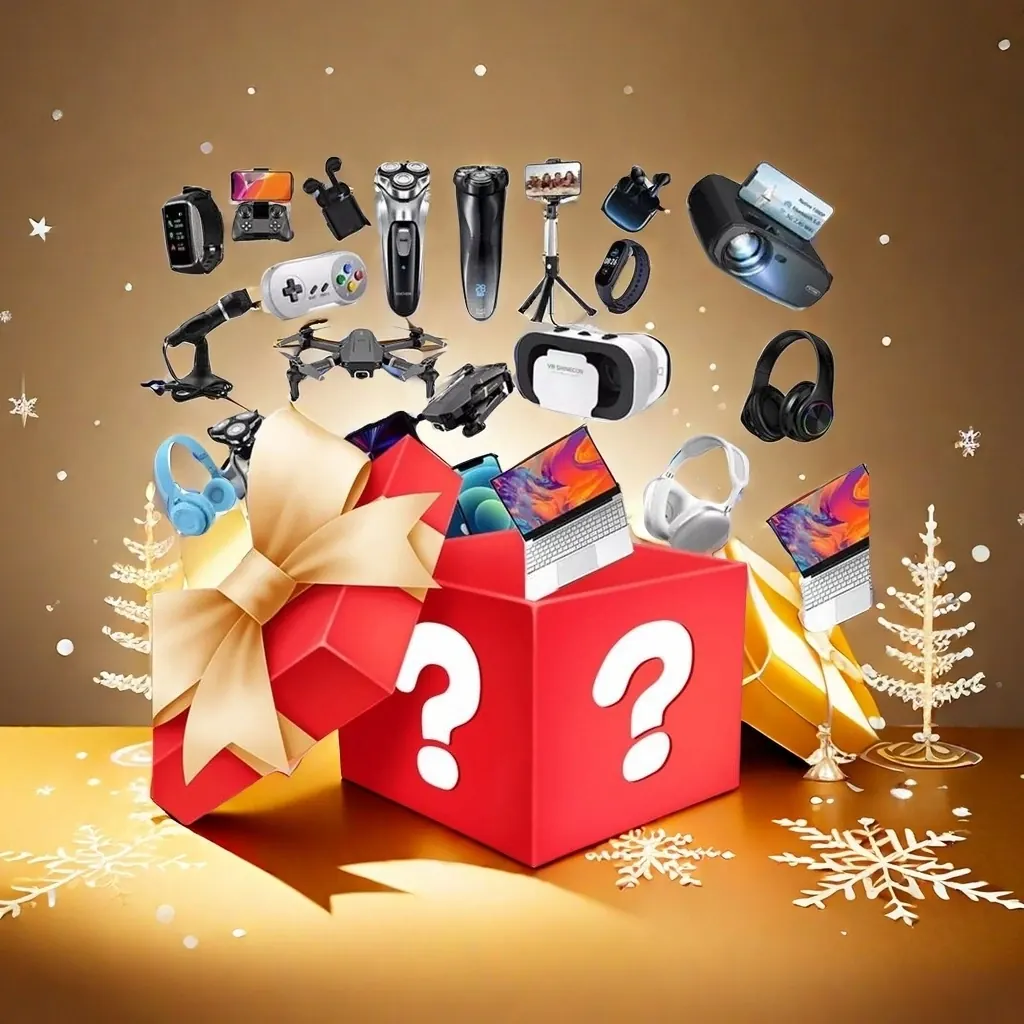 Individually wrapped countdown gifts with snowflake decoration