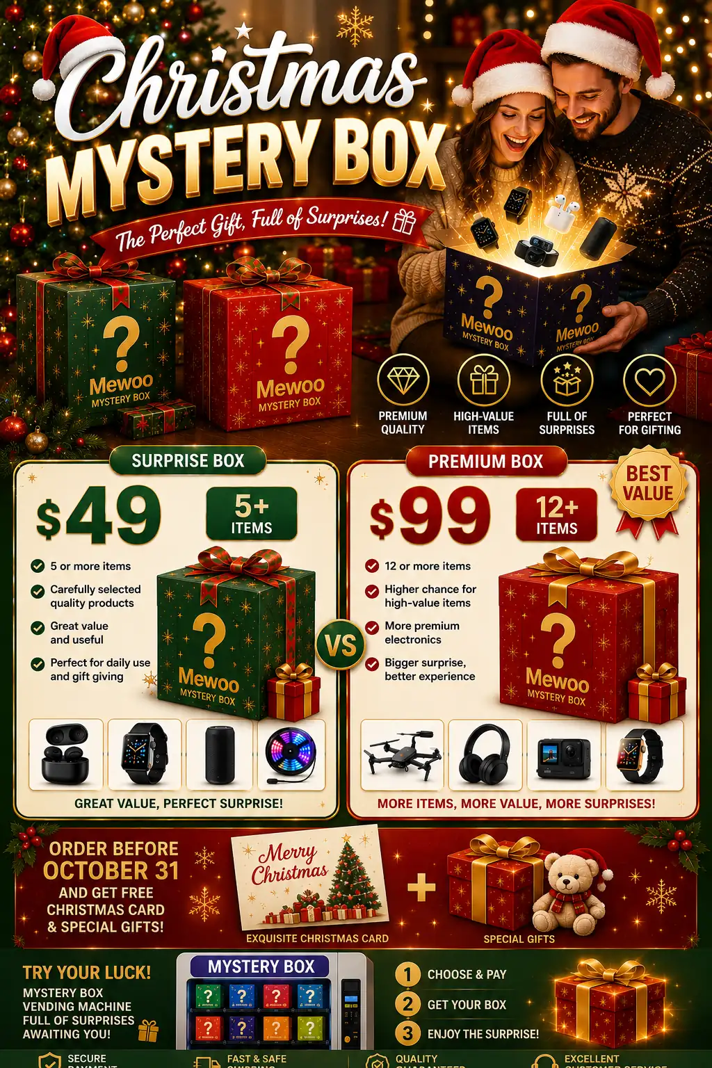 Christmas mystery box gift offer