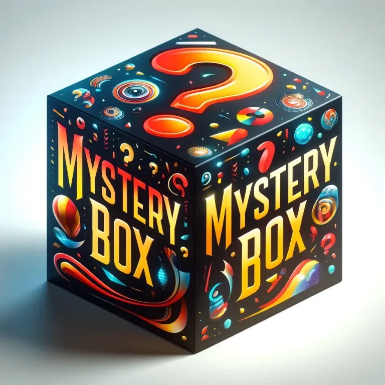 colourful mystery box cube dark