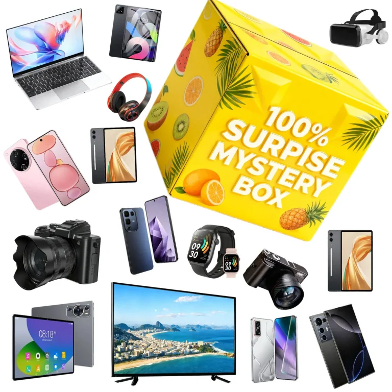 cute mystery box yellow tropical