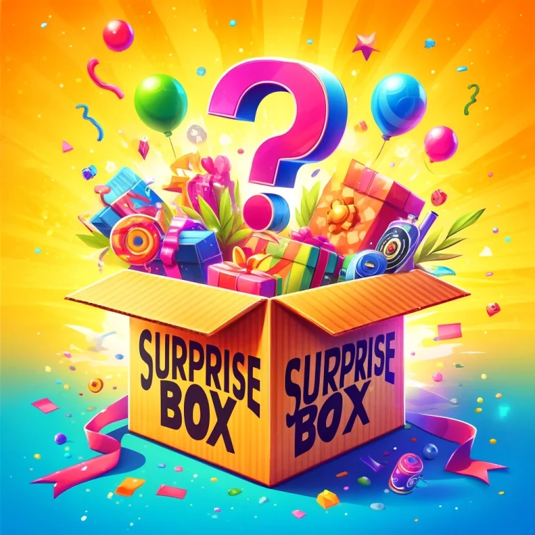 cute surprise box illustration