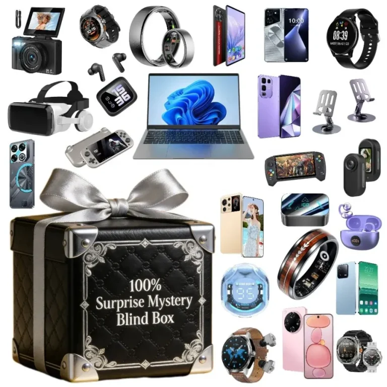 Mewoo electronics blind box set with eight sealed items