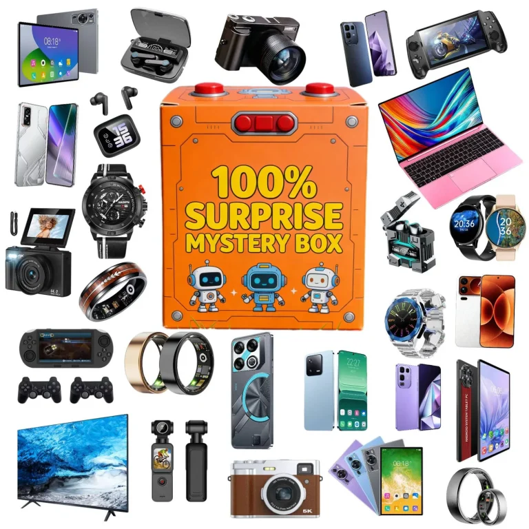 electronics mystery box orange toolbox