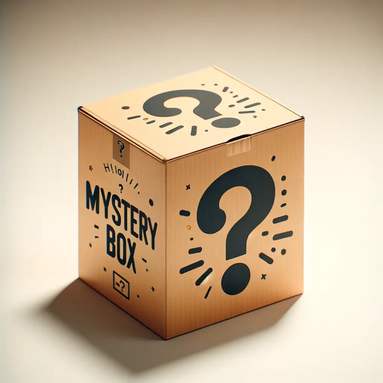 kraft minimal mystery box cube