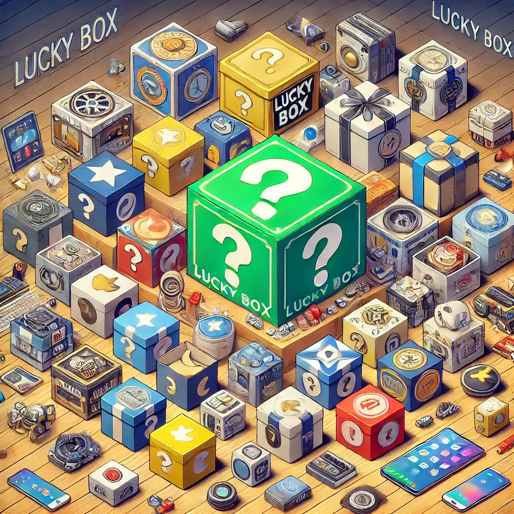 lucky box isometric pile