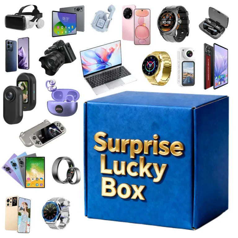 lucky box surprise blue electronics