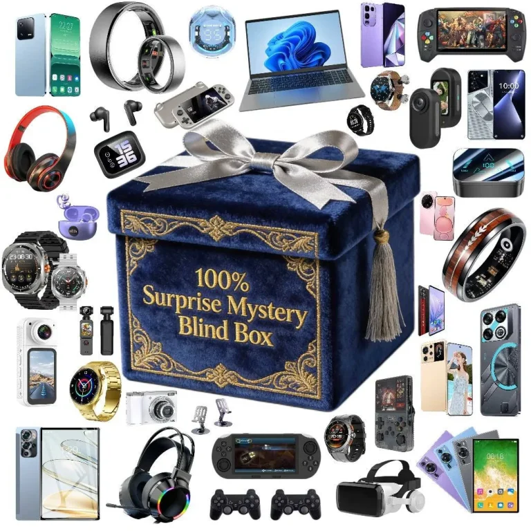 luxury mystery box navy velvet tassel