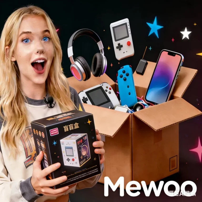 mewoo mystery box unboxing model