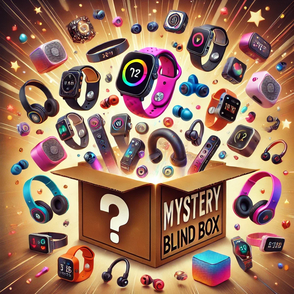 mystery blind box watches headphones