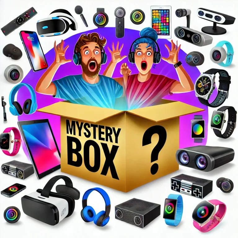 mystery box couple gold electronics