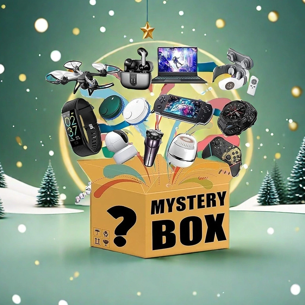 mystery box gadgets snow trees