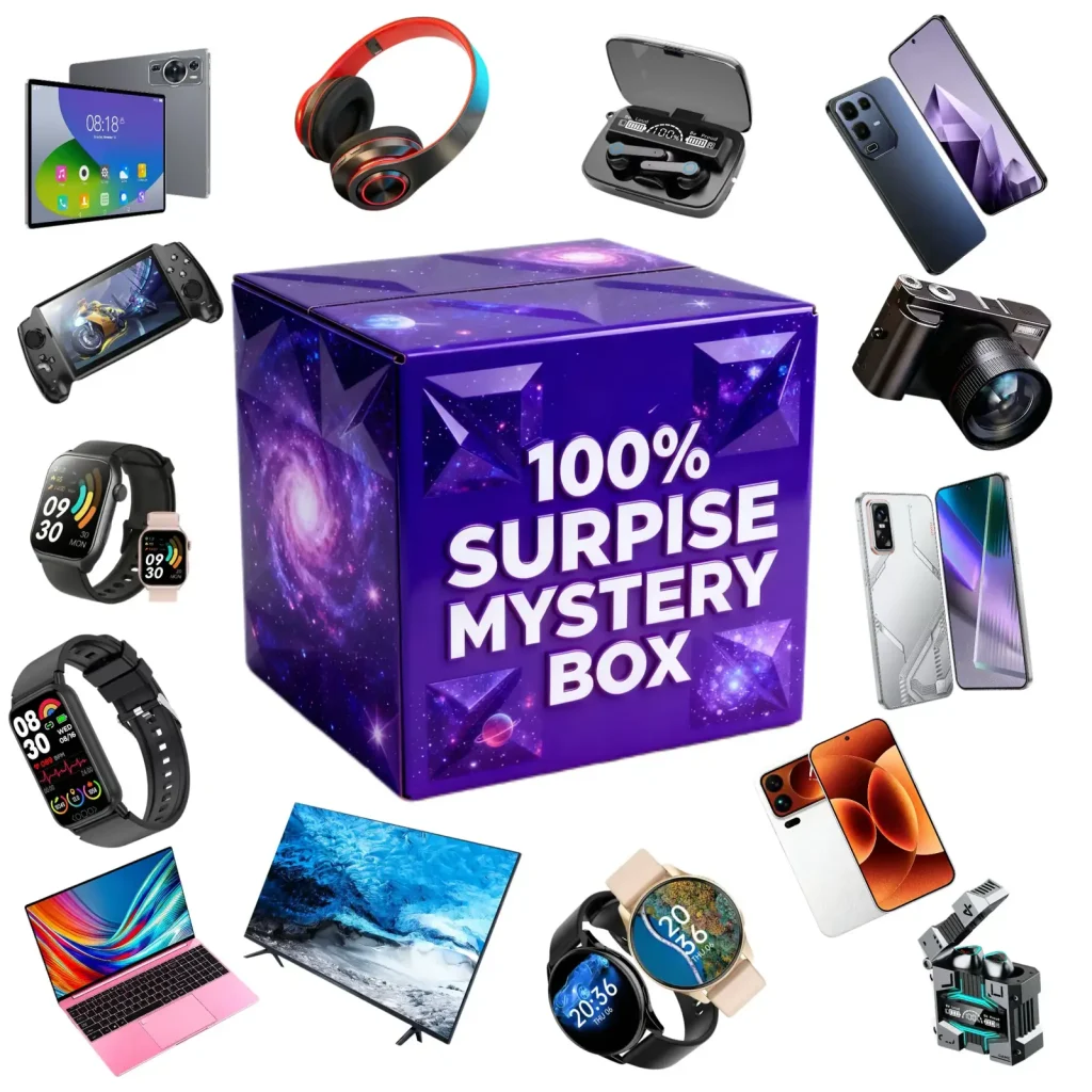 mystery box galaxy purple electronics