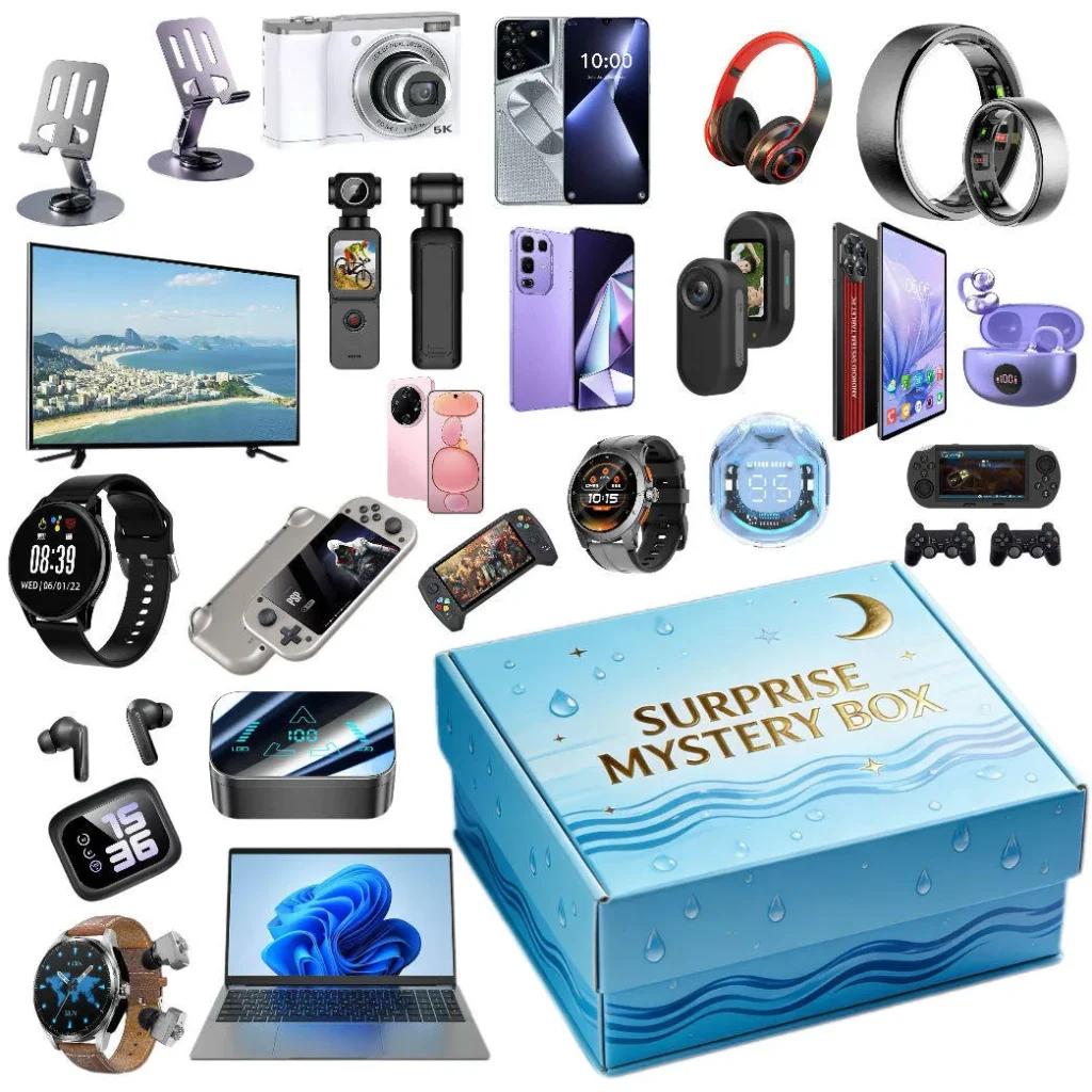 mystery box light blue wave carton