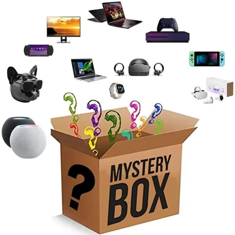 mystery box listing brand imagery