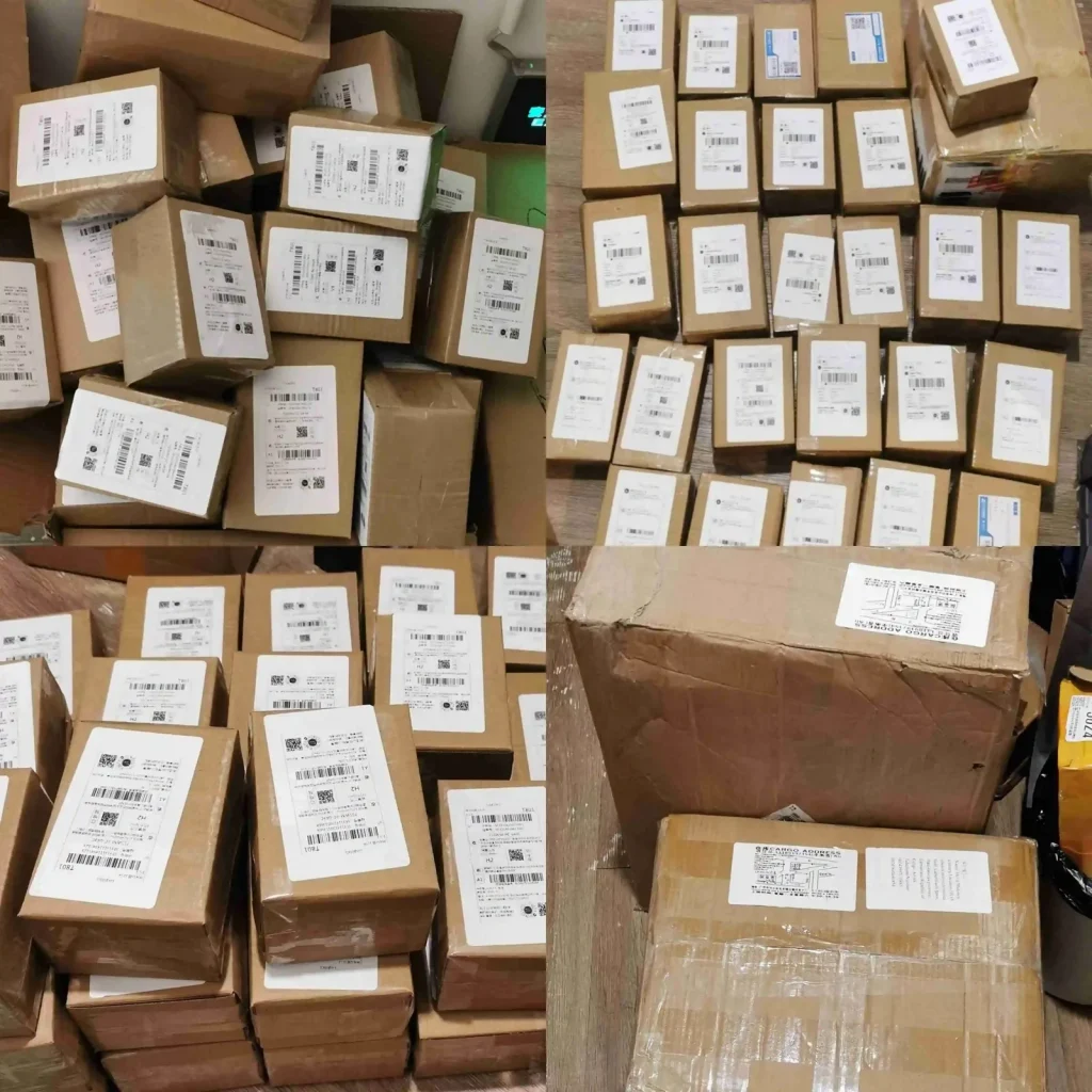 parcels waiting in carrier network