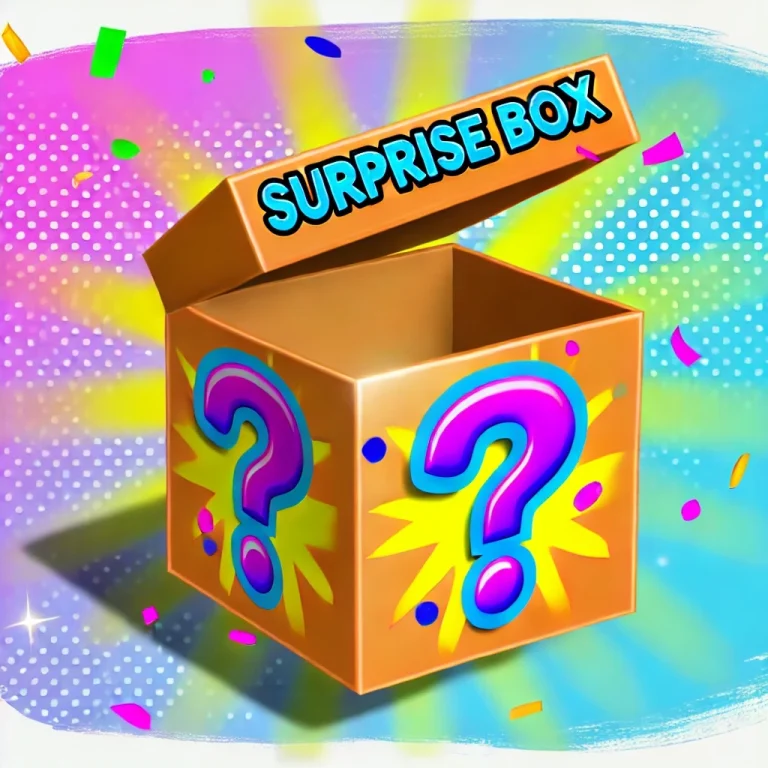 rainbow surprise box open lid