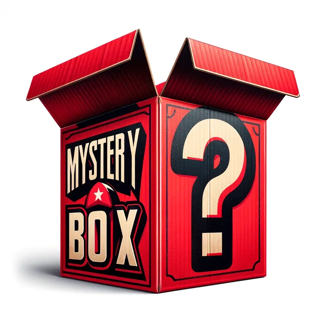 Red mystery box cube with its lid open