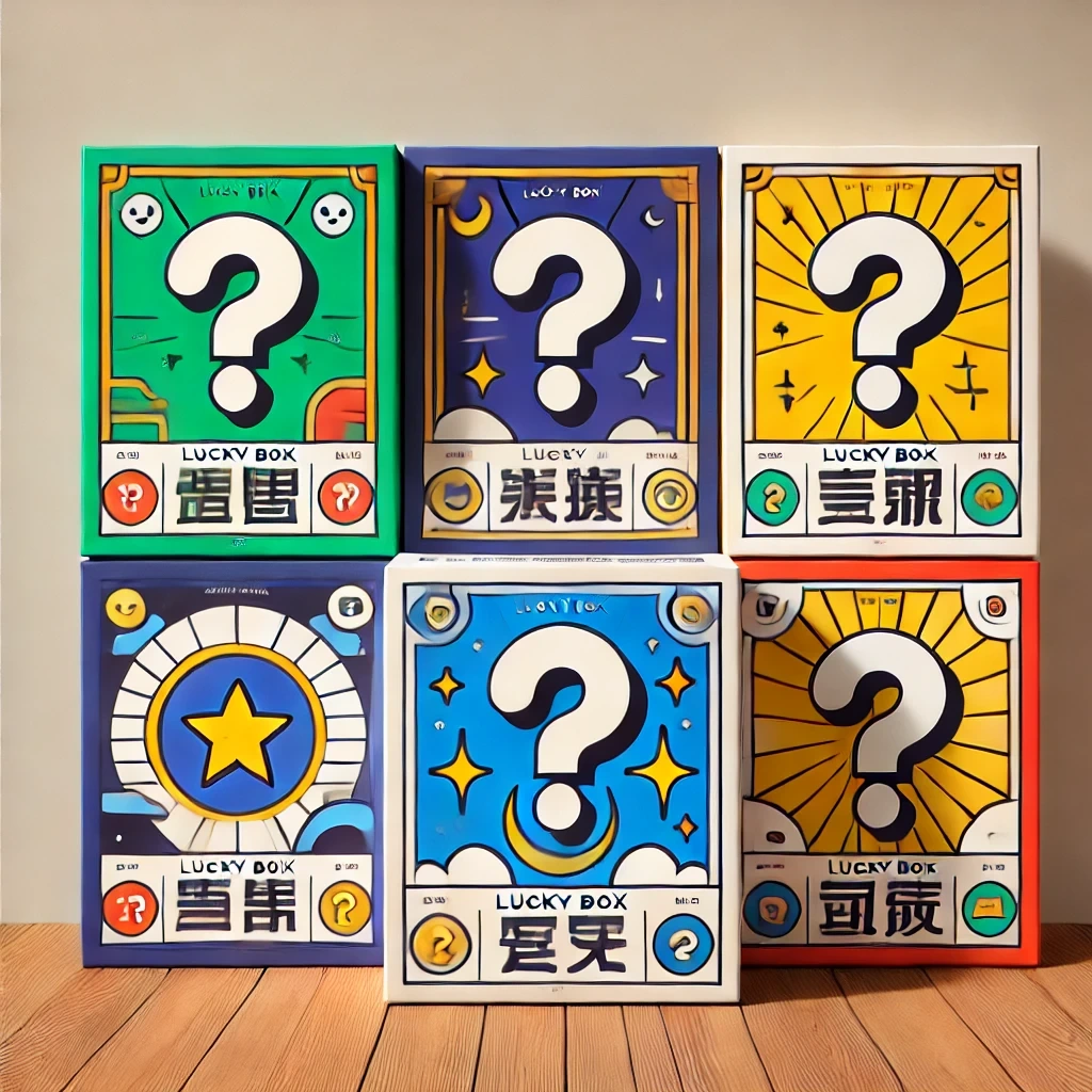 six lucky boxes same shelf same price