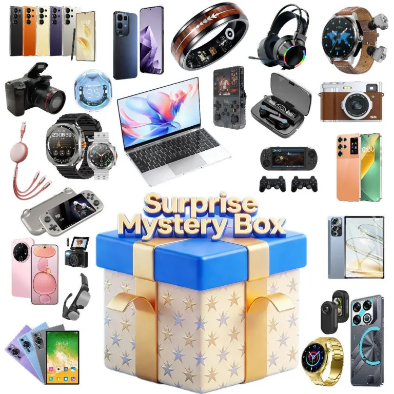 surprise box blue star gift