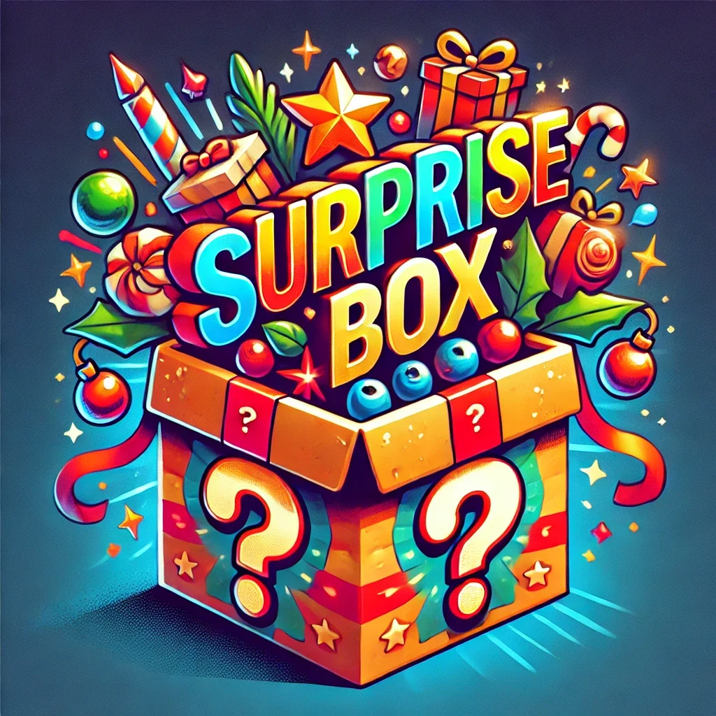surprise box colorful fireworks