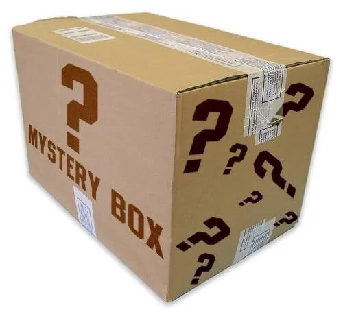 Large unclaimed package mystery box carton sealed for shipping